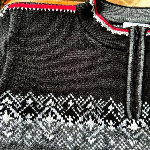 Hanna Andersson Nordic Fair Isle Sweater Unisex Kids Sz 5 110cm 1/4 Zip - Picture 10 of 12